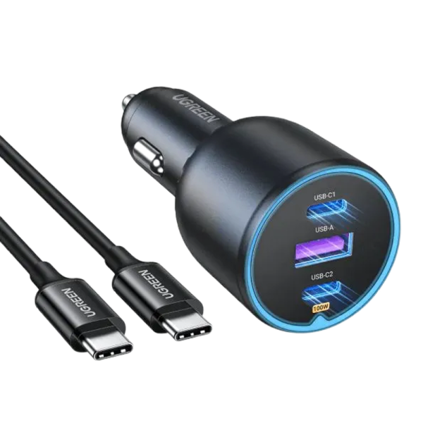 АЗУ UGREEN CD293 USB-A+2*USB-C 130W GaN, черный